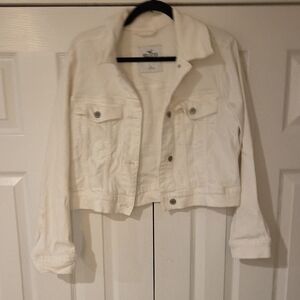 Hollister Off-White Denim Jacket